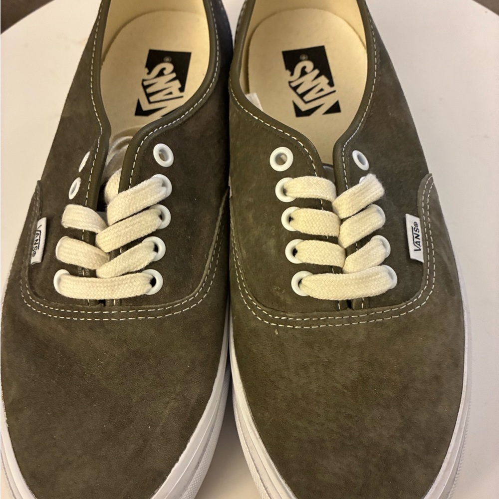 Vans for J. Crew Premium Suede Green Sneakers